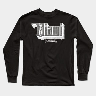 Vintage Miami, FL Long Sleeve T-Shirt